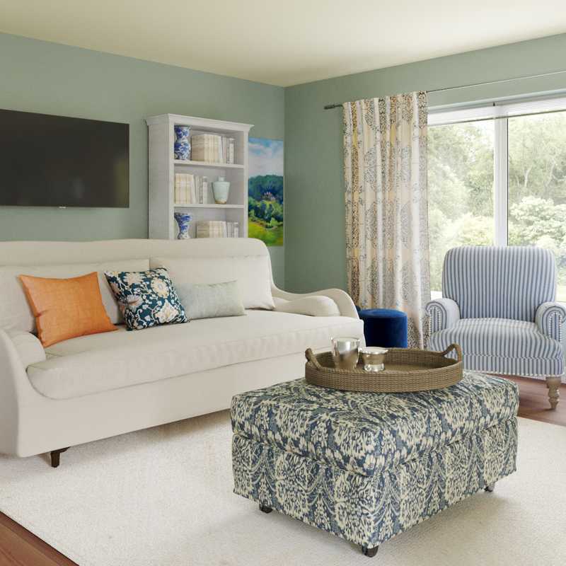 Classic, Eclectic, Rustic, Vintage, Global Living Room Design by Havenly Interior Designer Priscila