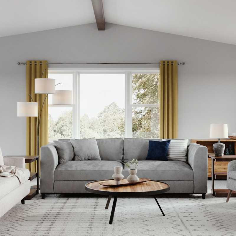 Modern, Transitional Living Room Design by Havenly Interior Designer Clara