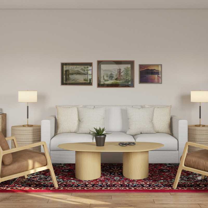 Midcentury Modern Living Room Design by Havenly Interior Designer Katherin