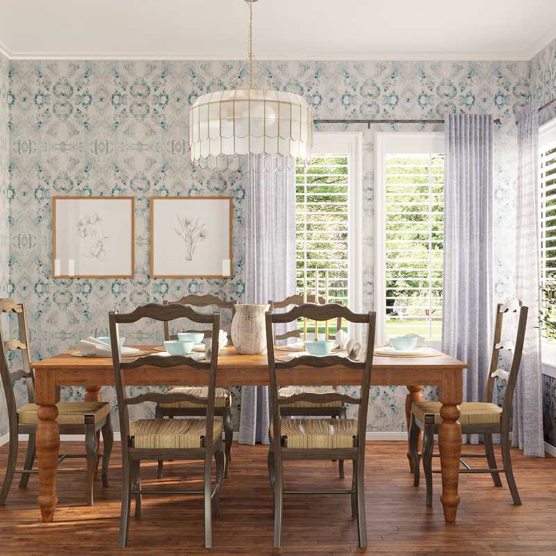 Glam, Vintage, Global, Country Living Room Design by Havenly Interior Designer Alexandra