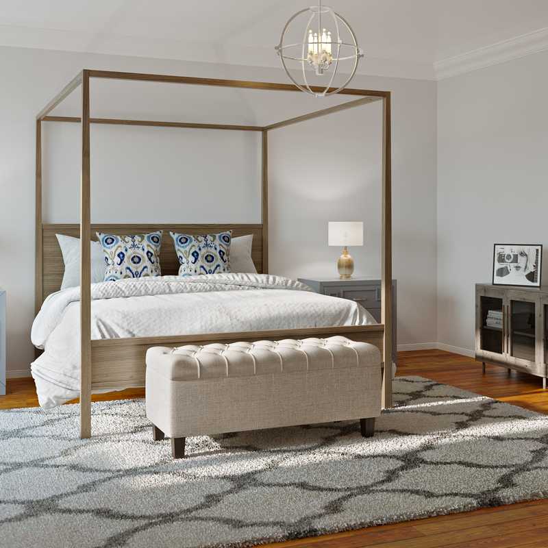 Contemporary, Coastal, Transitional Bedroom Design by Havenly Interior Designer Troyce