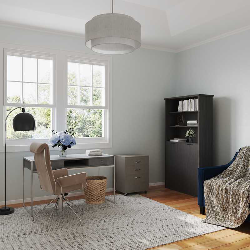 Contemporary Office Design by Havenly Interior Designer Joanna