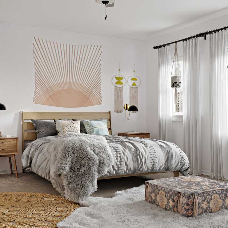 Bohemian Bedroom Design by Havenly Interior Designer Rachel