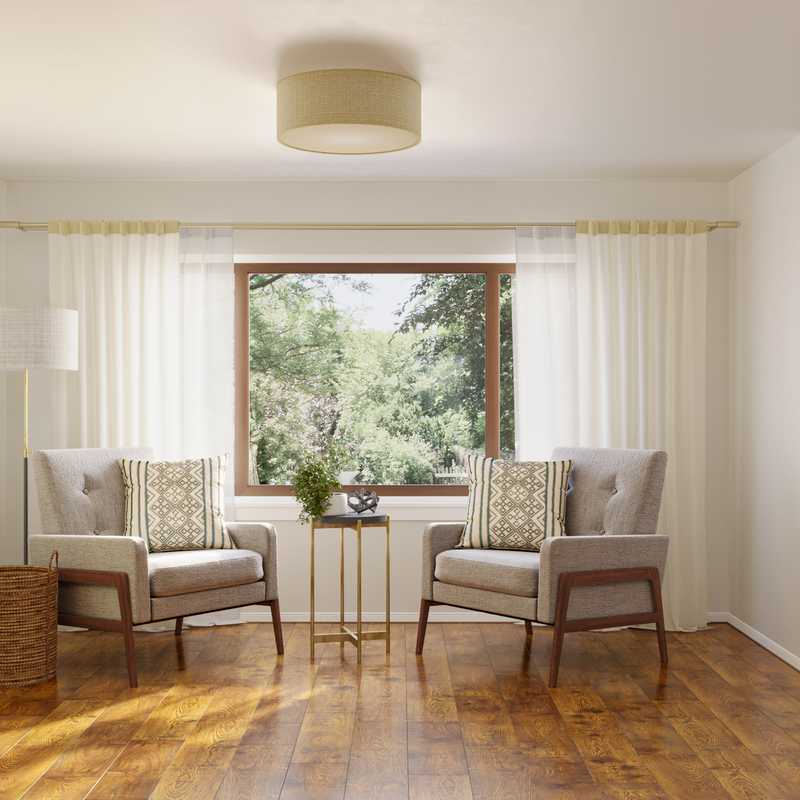 Modern, Eclectic, Bohemian, Midcentury Modern Living Room Design by Havenly Interior Designer Nicole