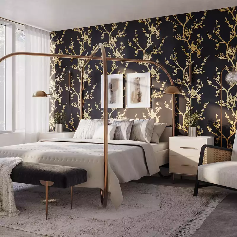 Contemporary, Modern, Eclectic, Glam Bedroom Design by Havenly Interior Designer Dalia