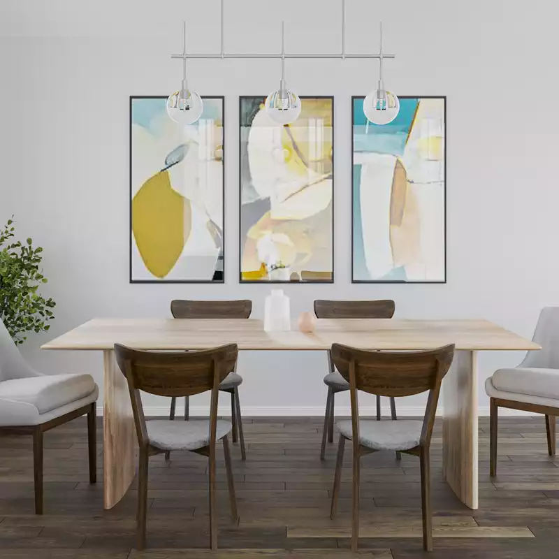 Modern, Midcentury Modern Dining Room Design by Havenly Interior Designer Lena