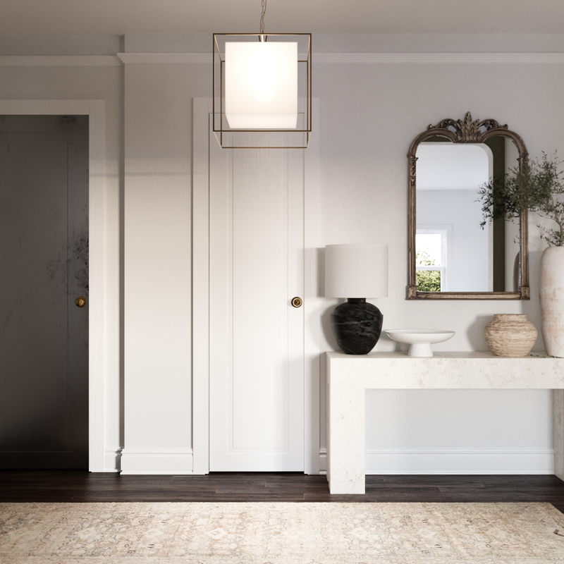 Classic Contemporary Entryway Design by Havenly Interior Designer Liliana