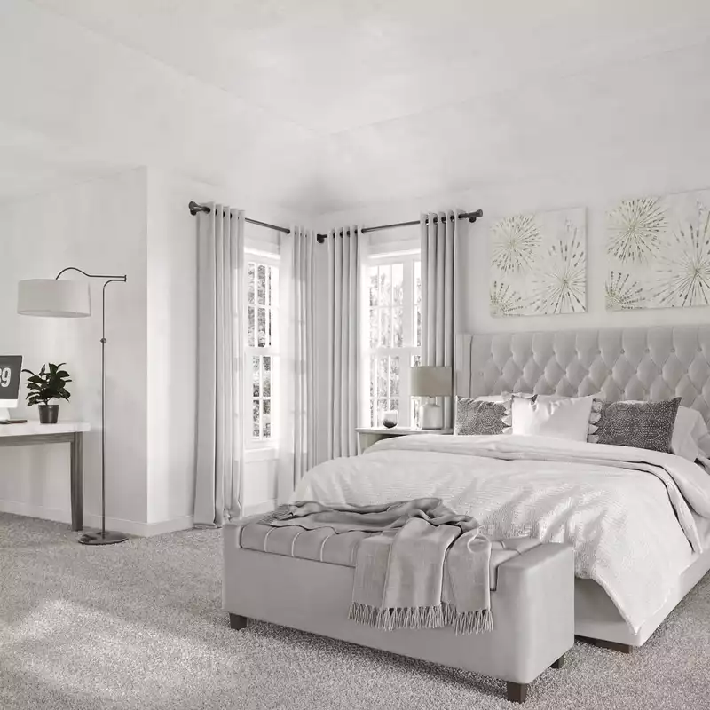 Contemporary, Traditional, Farmhouse Bedroom Design by Havenly Interior Designer Jamie