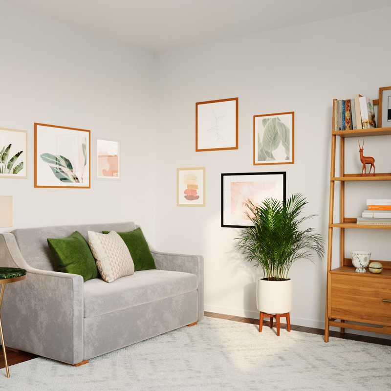 Bohemian, Scandinavian Office Design by Havenly Interior Designer Emily