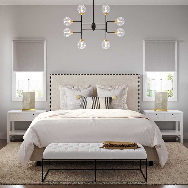 Contemporary, Industrial, Minimal Bedroom Design by Havenly Interior Designer Camila