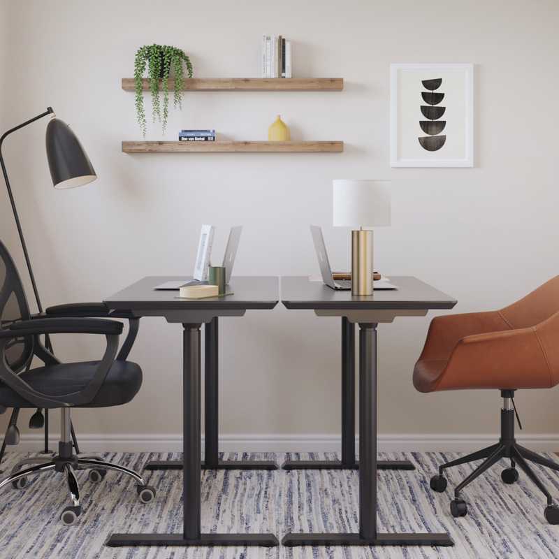 Bohemian, Industrial Office Design by Havenly Interior Designer Milena