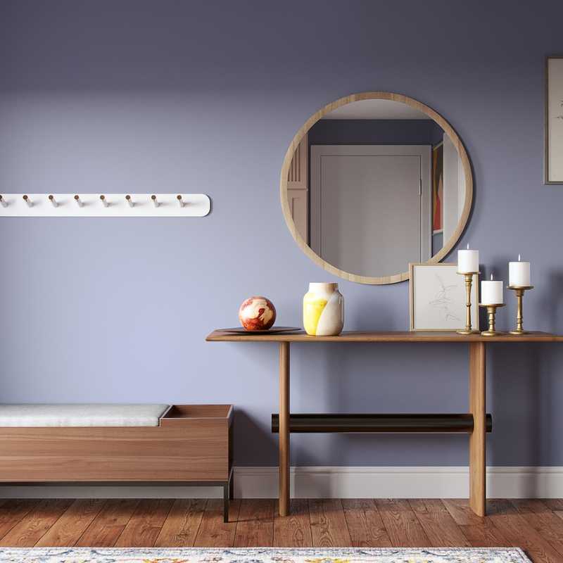 Eclectic, Bohemian, Midcentury Modern Entryway Design by Havenly Interior Designer Emily