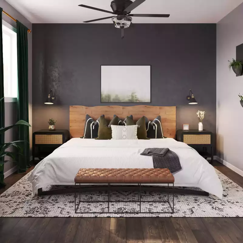 mid century modern bedroom design