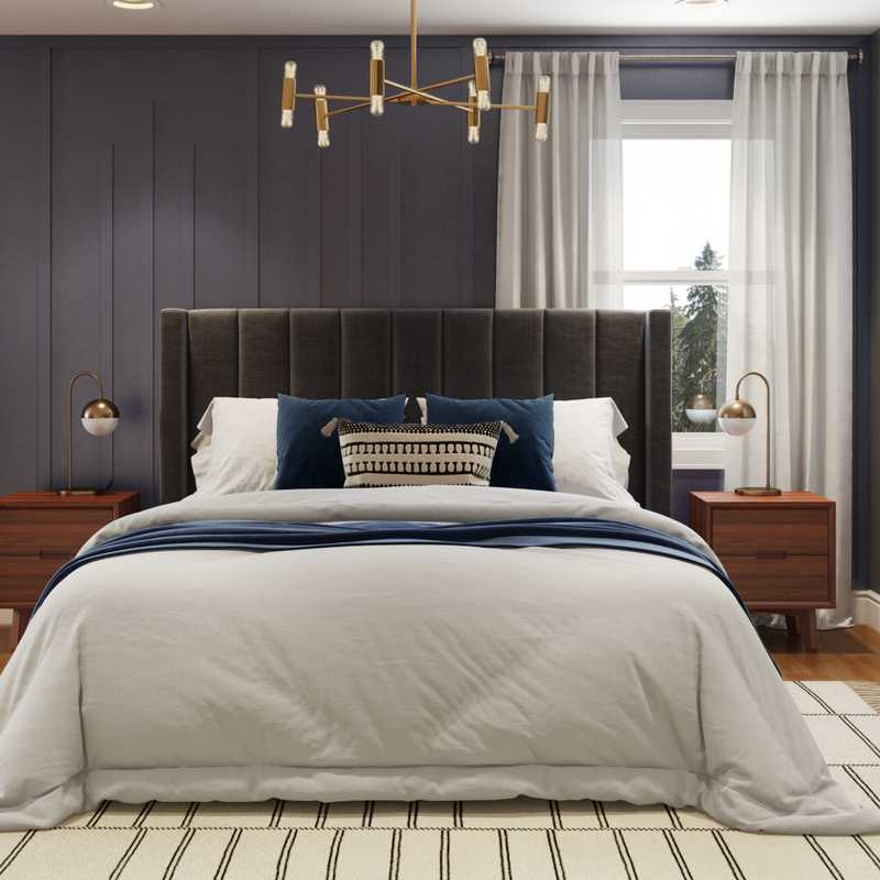 Contemporary, Classic, Eclectic, Industrial, Midcentury Modern, Classic Contemporary Bedroom Design by Havenly Interior Designer Kia