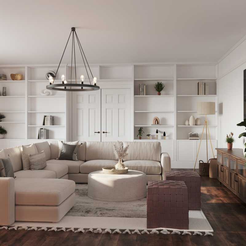 Modern, Farmhouse Living Room Design by Havenly Interior Designer Camila