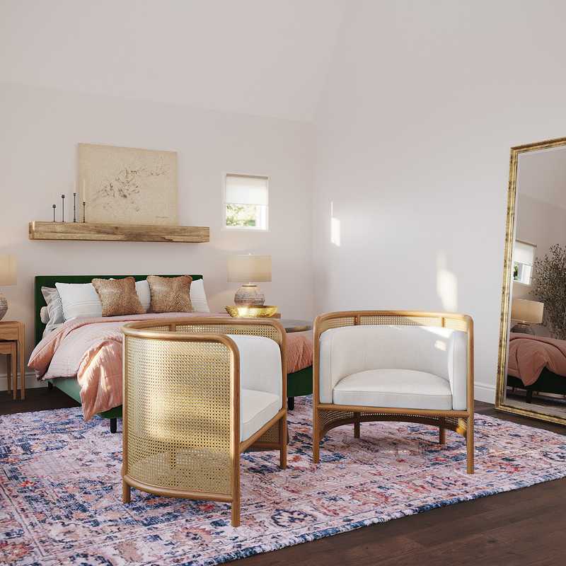 Modern, Eclectic, Bohemian, Global, Scandinavian Bedroom Design by Havenly Interior Designer Michelle