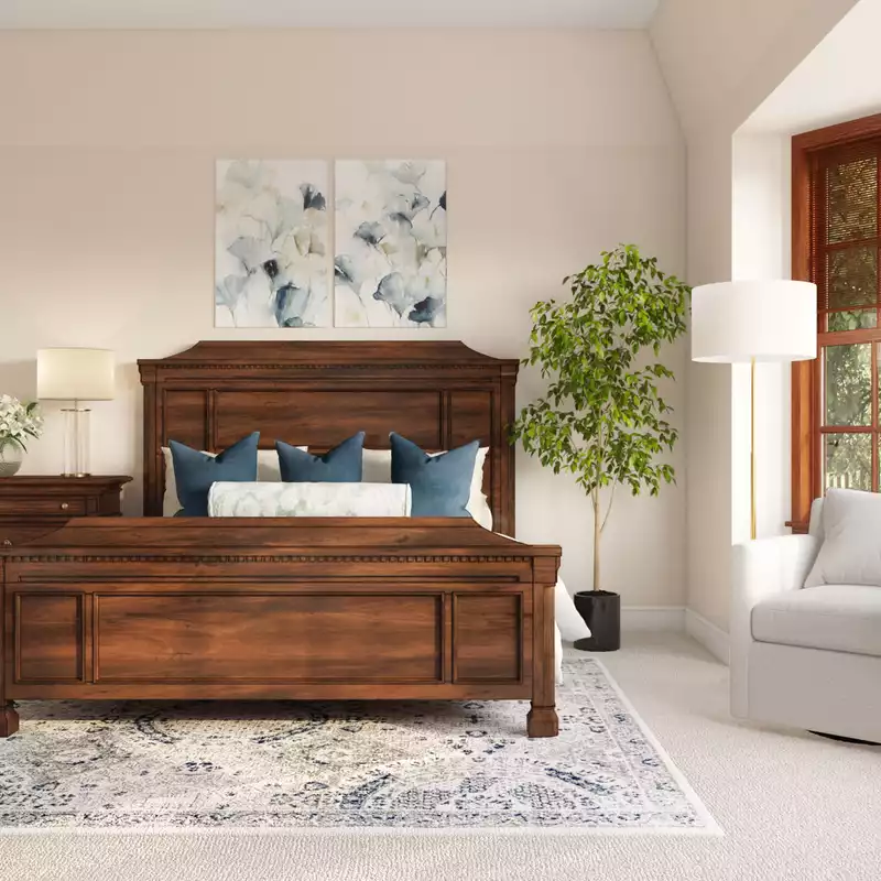 Classic, Coastal, Traditional Bedroom Design by Havenly Interior Designer Nicole