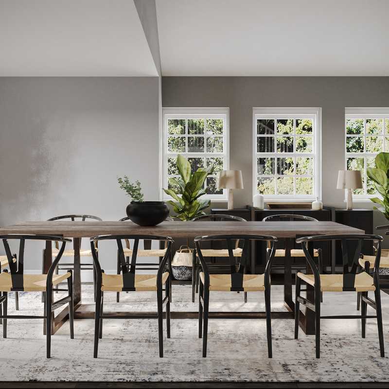 Modern, Scandinavian Dining Room Design by Havenly Interior Designer Mercedes