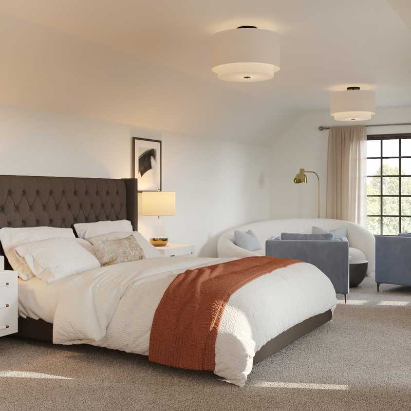 Modern, Transitional, Minimal Living Room Design by Havenly Interior Designer Toussaint