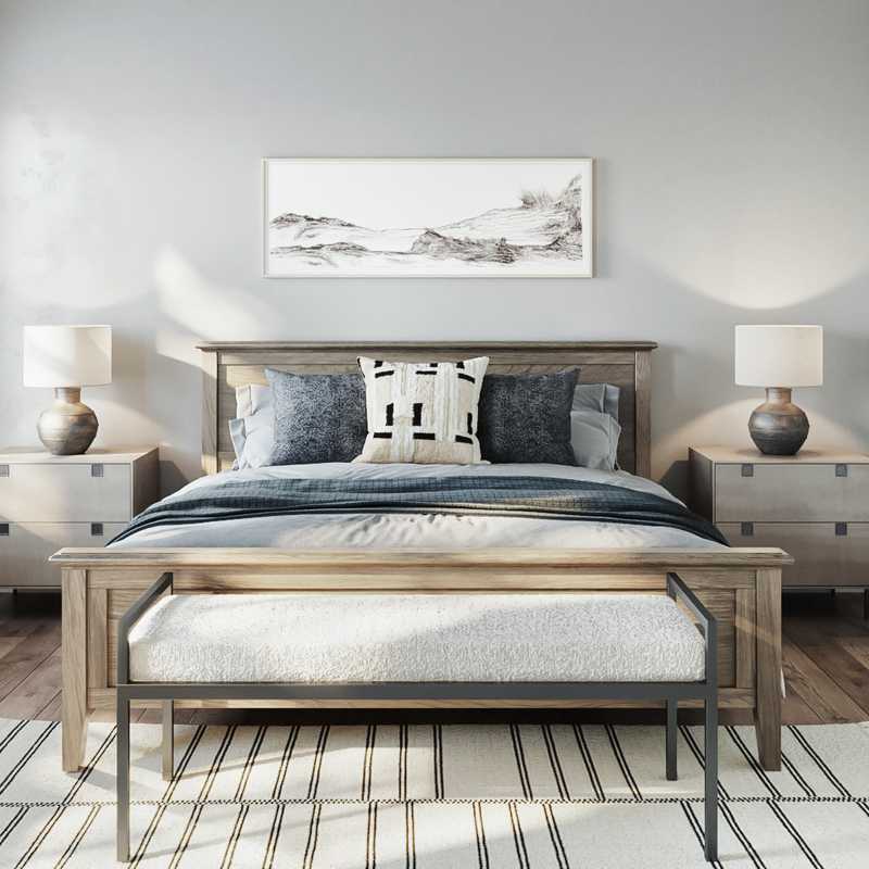 Industrial, Farmhouse, Rustic Bedroom Design by Havenly Interior Designer Briana