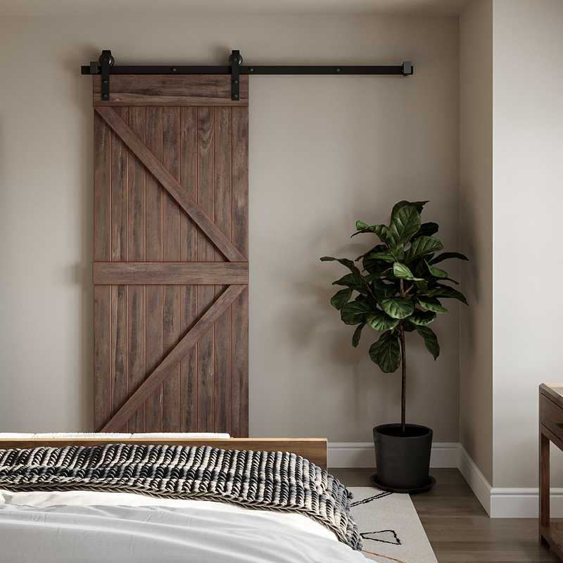 Industrial, Farmhouse Bedroom Design by Havenly Interior Designer Briana