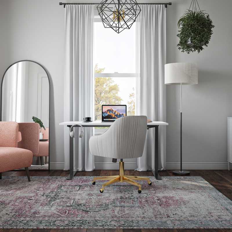 Contemporary, Modern, Eclectic Office Design by Havenly Interior Designer Carol