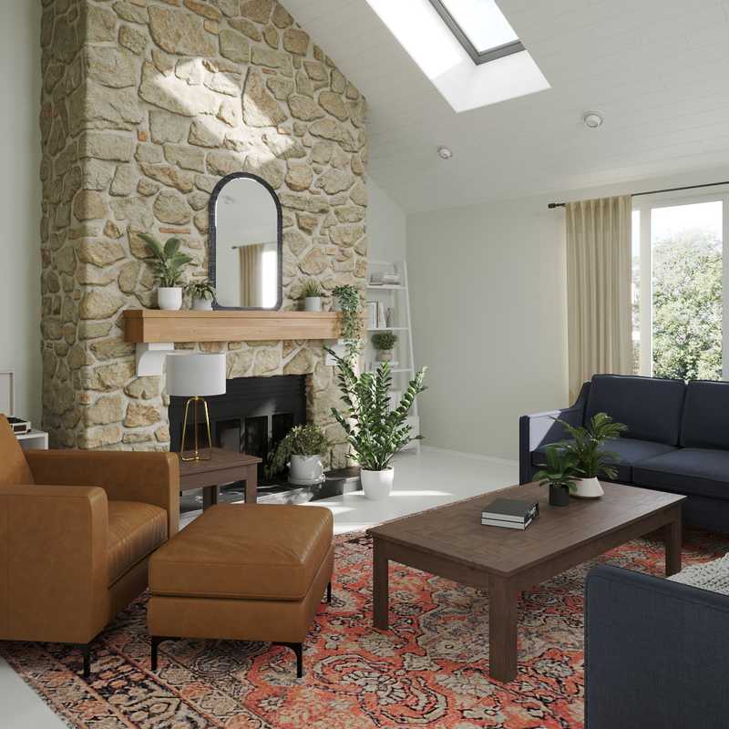 Midcentury Modern, Scandinavian Living Room Design by Havenly Interior Designer Vye