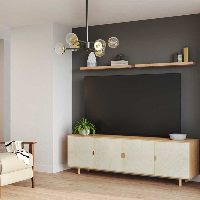 Contemporary, Modern, Glam Living Room Design by Havenly Interior Designer Angie