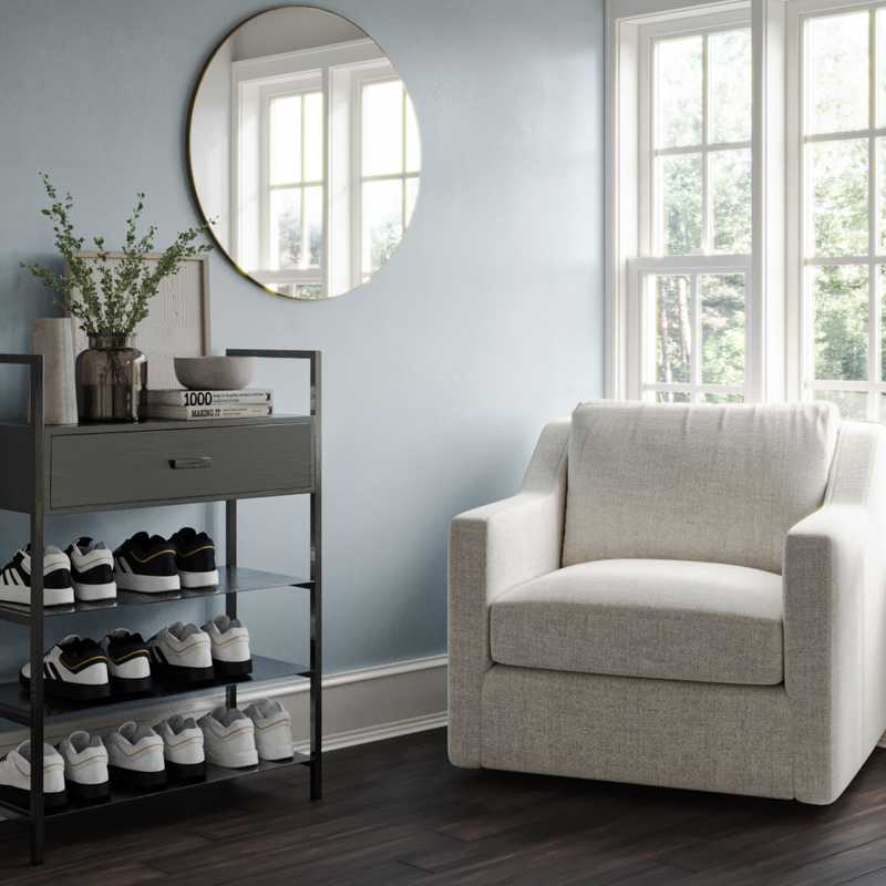 Contemporary, Classic, Transitional Entryway Design by Havenly Interior Designer Kylie