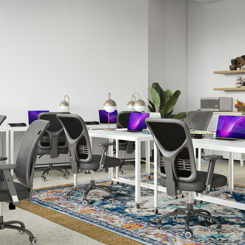 Modern, Bohemian Office Design by Havenly Interior Designer Vye