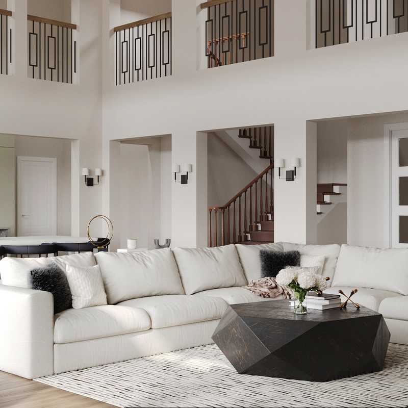 Contemporary, Modern, Glam Living Room Design by Havenly Interior Designer Marisa