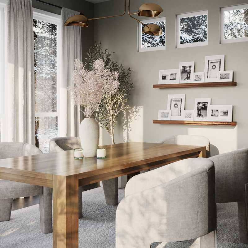 Contemporary, Minimal Dining Room Design by Havenly Interior Designer Carol