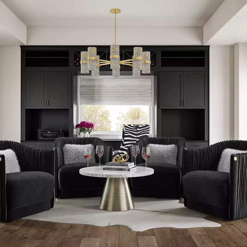 Modern, Glam Office Design by Havenly Interior Designer Marisa