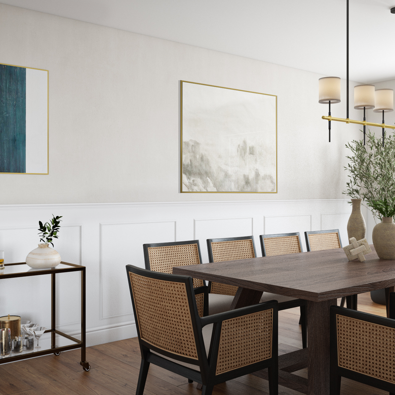 Modern, Classic Dining Room Design by Havenly Interior Designer Dawn