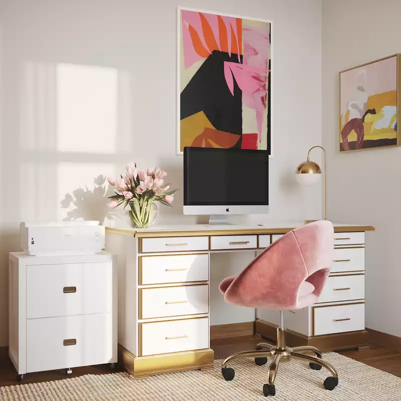 Eclectic, Glam Not Sure Yet Design by Havenly Interior Designer Vye