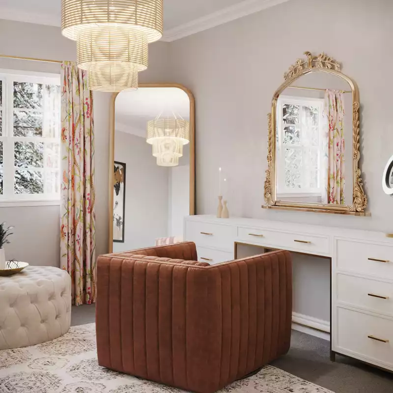 Bohemian, Glam, Preppy Other Design by Havenly Interior Designer Haley