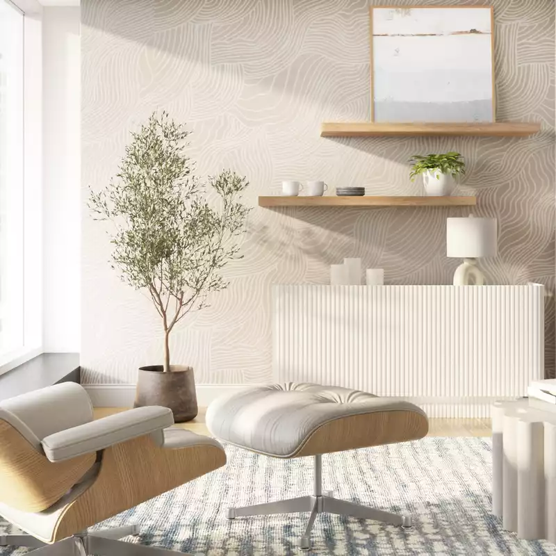 Modern, Bohemian, Preppy Living Room Design by Havenly Interior Designer Havenly