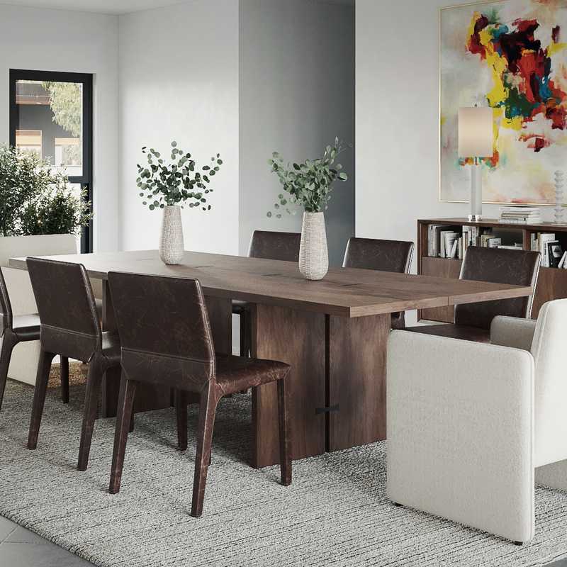 Contemporary, Modern Dining Room Design by Havenly Interior Designer Haley