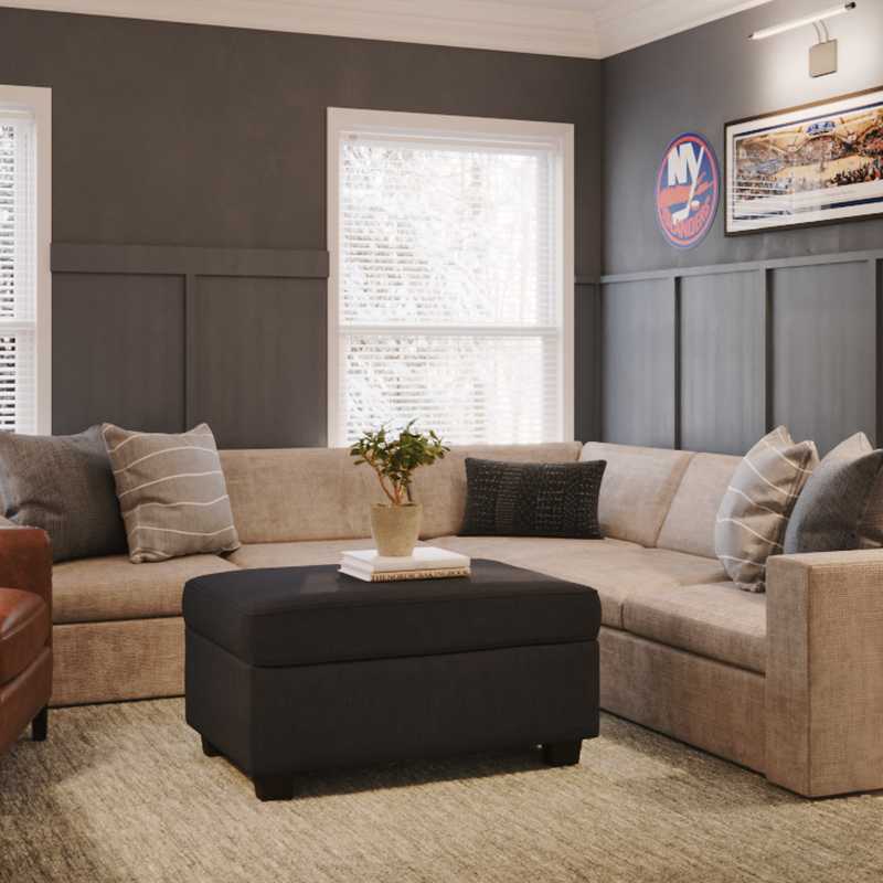 Classic, Traditional, Vintage Living Room Design by Havenly Interior Designer Amanda