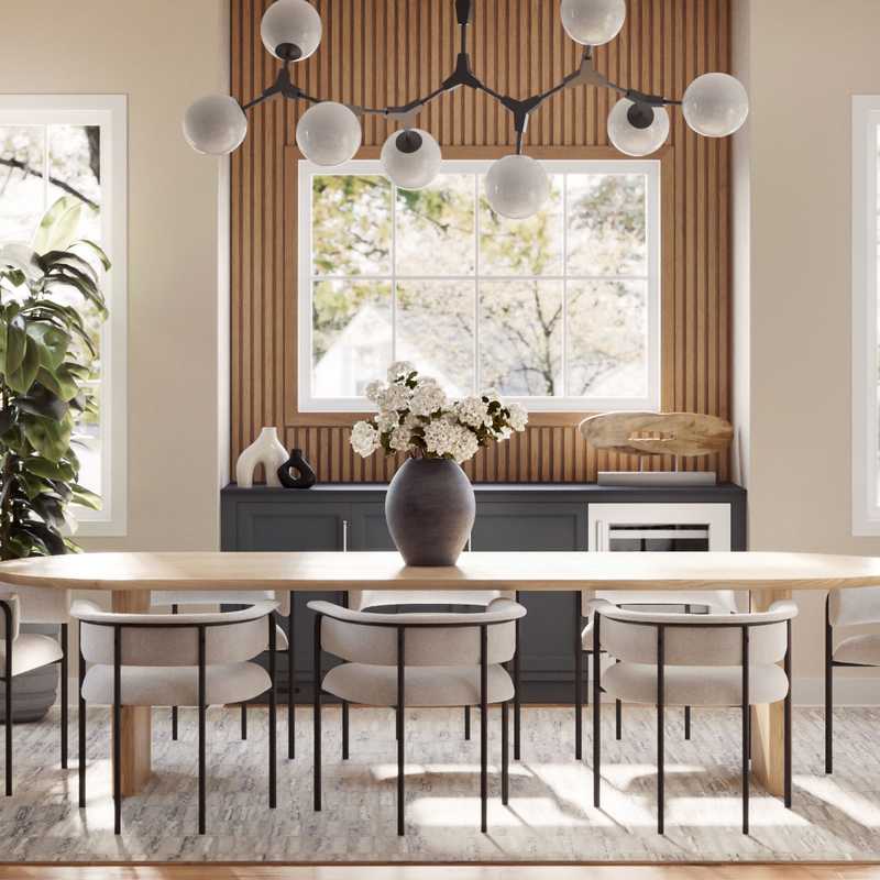 Modern, Minimal Dining Room Design by Havenly Interior Designer Amanda
