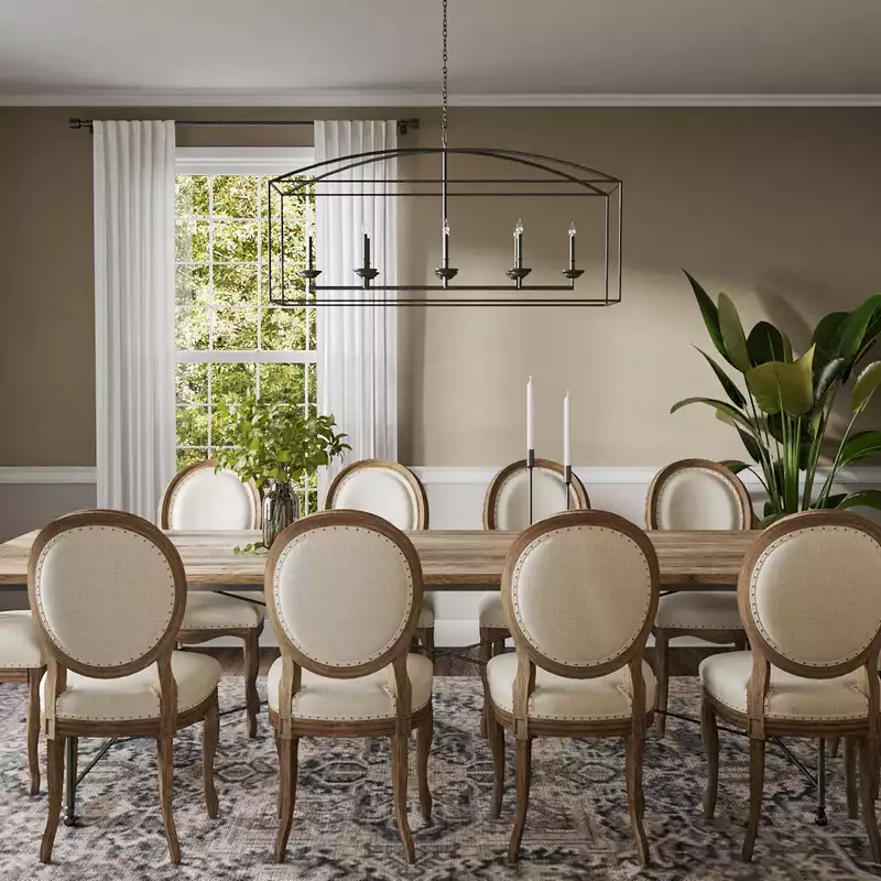 Traditional, Farmhouse Dining Room Design by Havenly Interior Designer Vye
