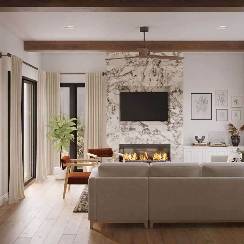 Modern, Rustic, Transitional Living Room Design by Havenly Interior Designer Marisa