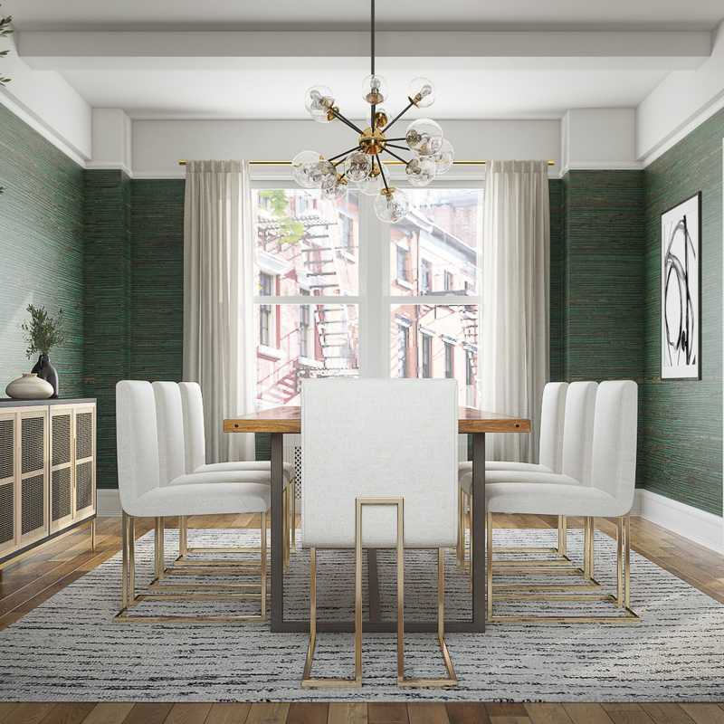Classic, Coastal, Farmhouse Dining Room Design by Havenly Interior Designer Havenly