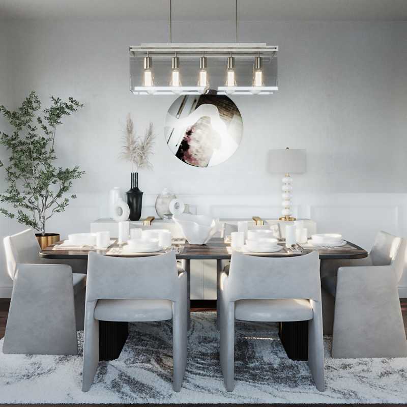 Contemporary, Modern Dining Room Design by Havenly Interior Designer Isabel