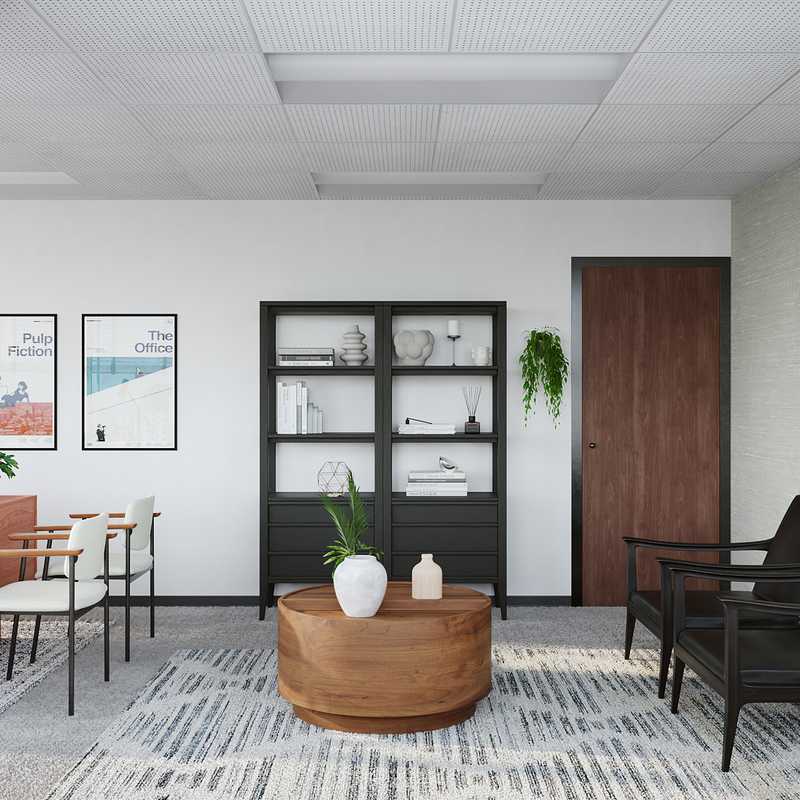 Contemporary, Modern, Midcentury Modern Office Design by Havenly Interior Designer Isabel