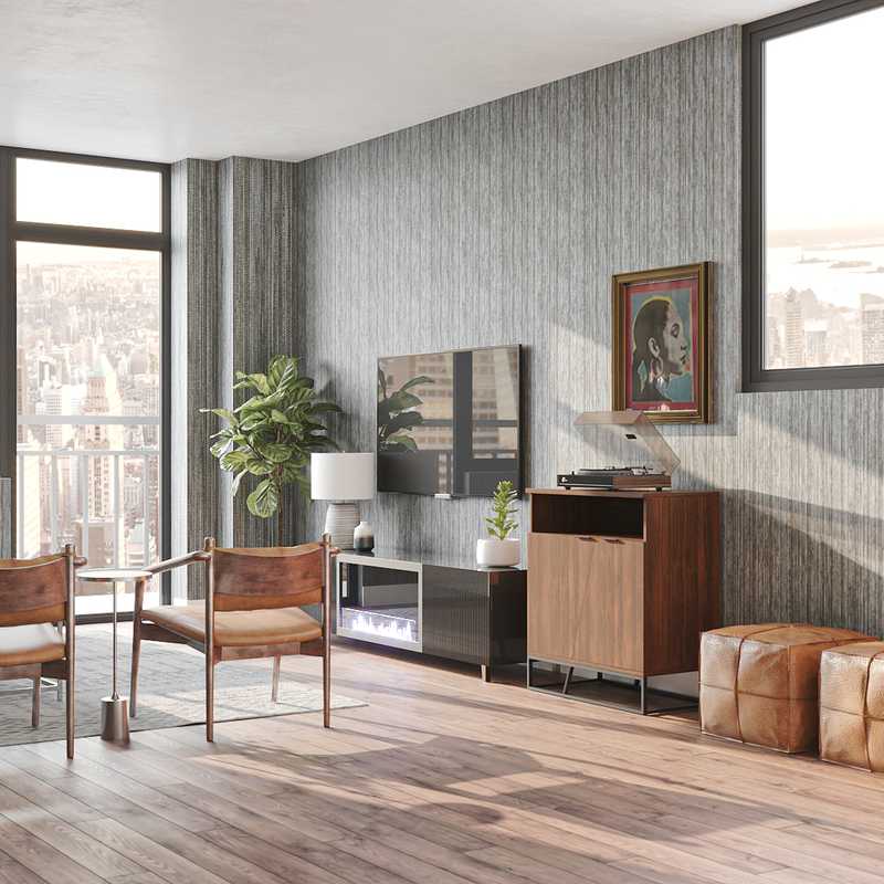 Modern, Classic, Coastal, Industrial Living Room Design by Havenly Interior Designer Havenly