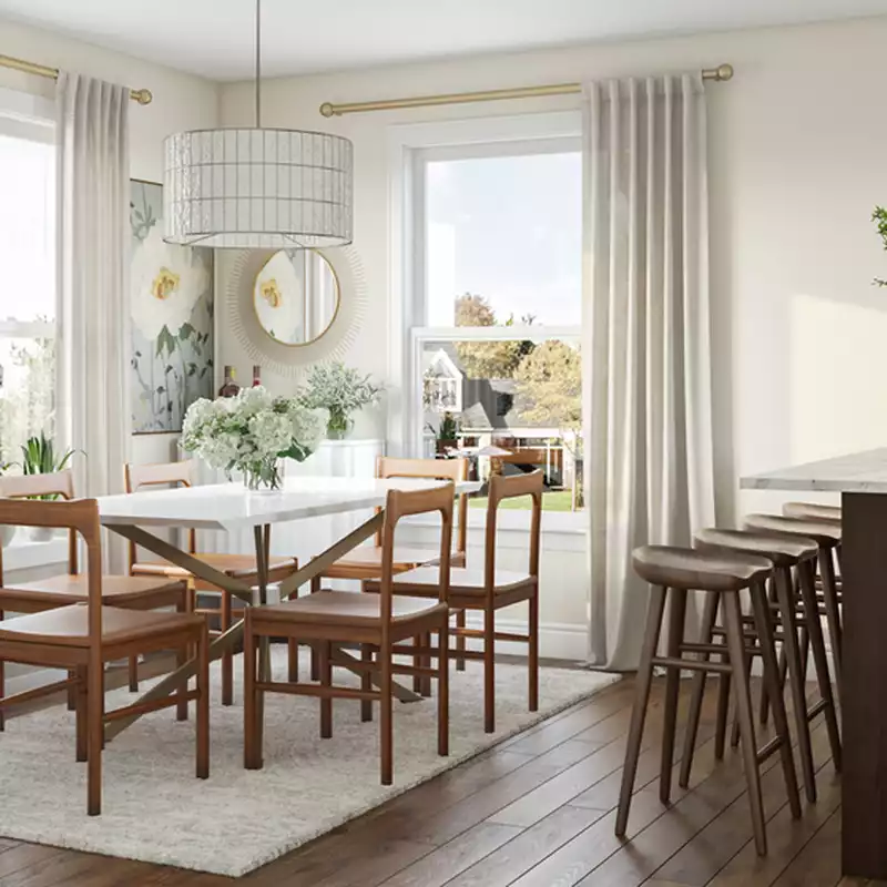 Modern, Glam, Midcentury Modern Kitchen Design by Havenly Interior Designer Vye