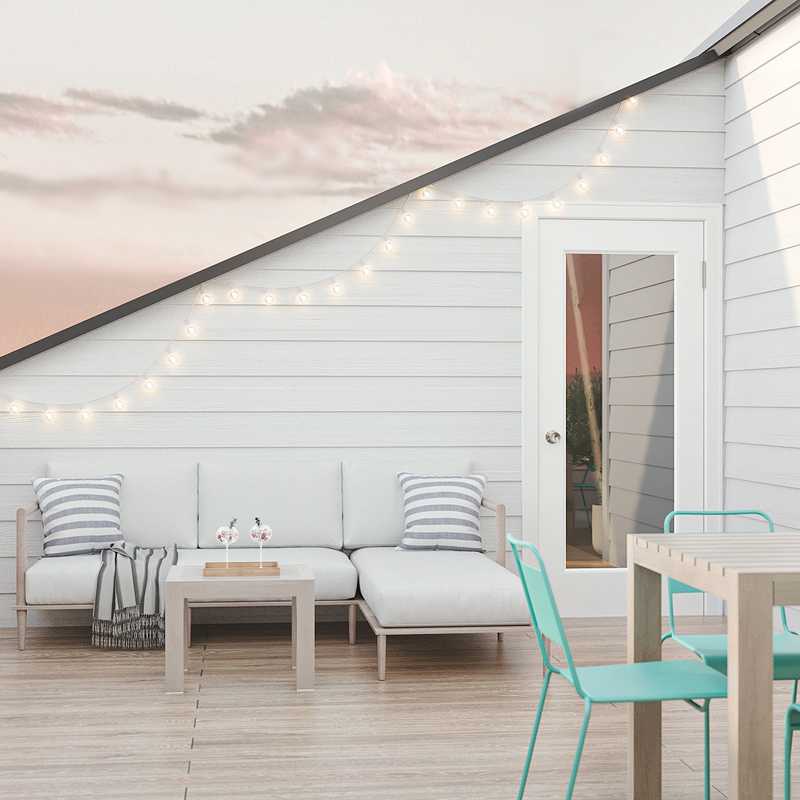 Midcentury Modern Outdoor Space Design by Havenly Interior Designer Florencia