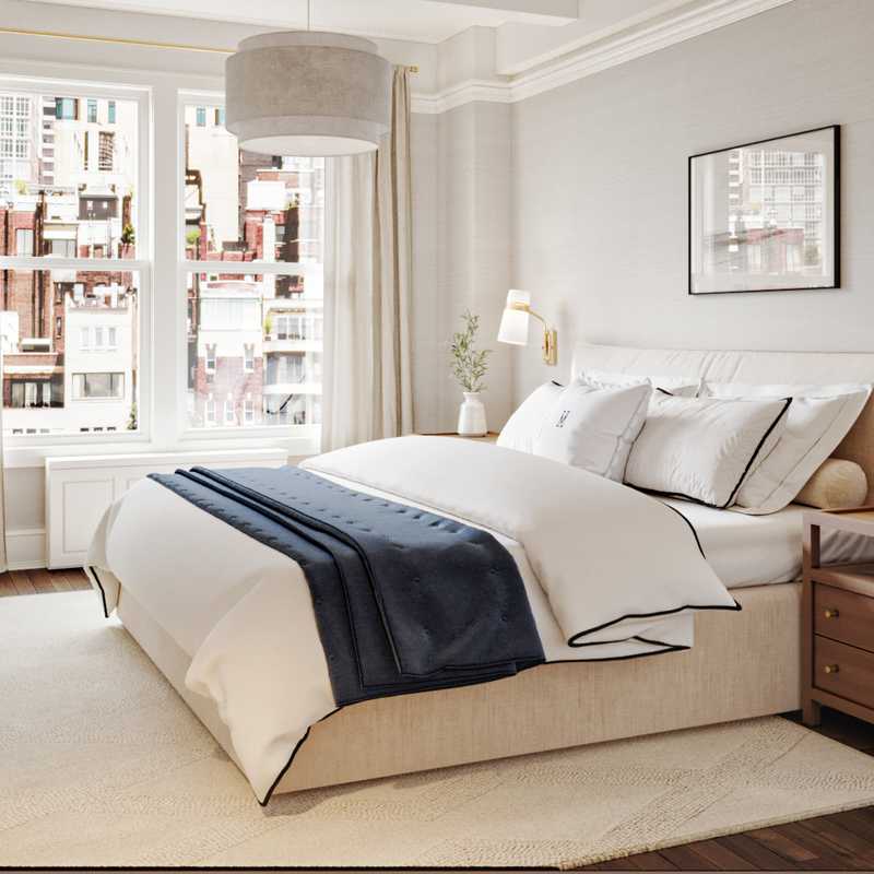 Contemporary, Classic, Bohemian, Coastal Bedroom Design by Havenly Interior Designer Havenly