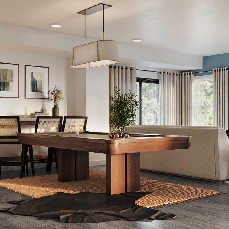 Modern, Bohemian, Coastal, Glam Living Room Design by Havenly Interior Designer Vye